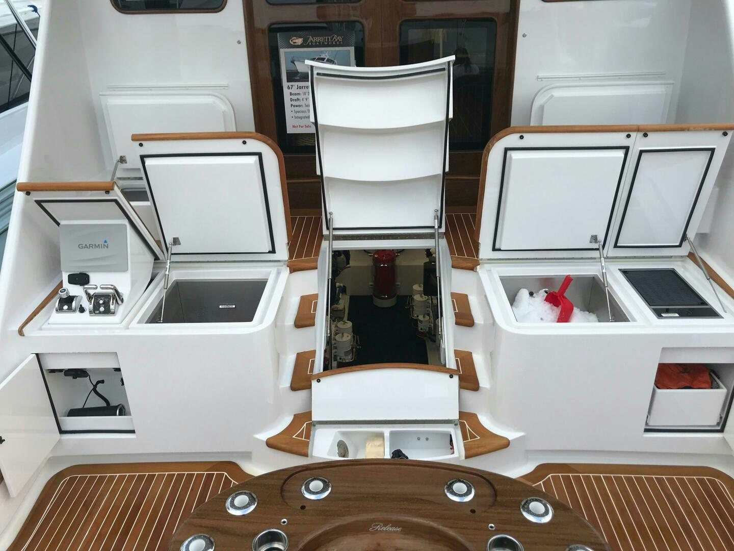 a room with several computers aboard PRIVATEER Yacht for Sale