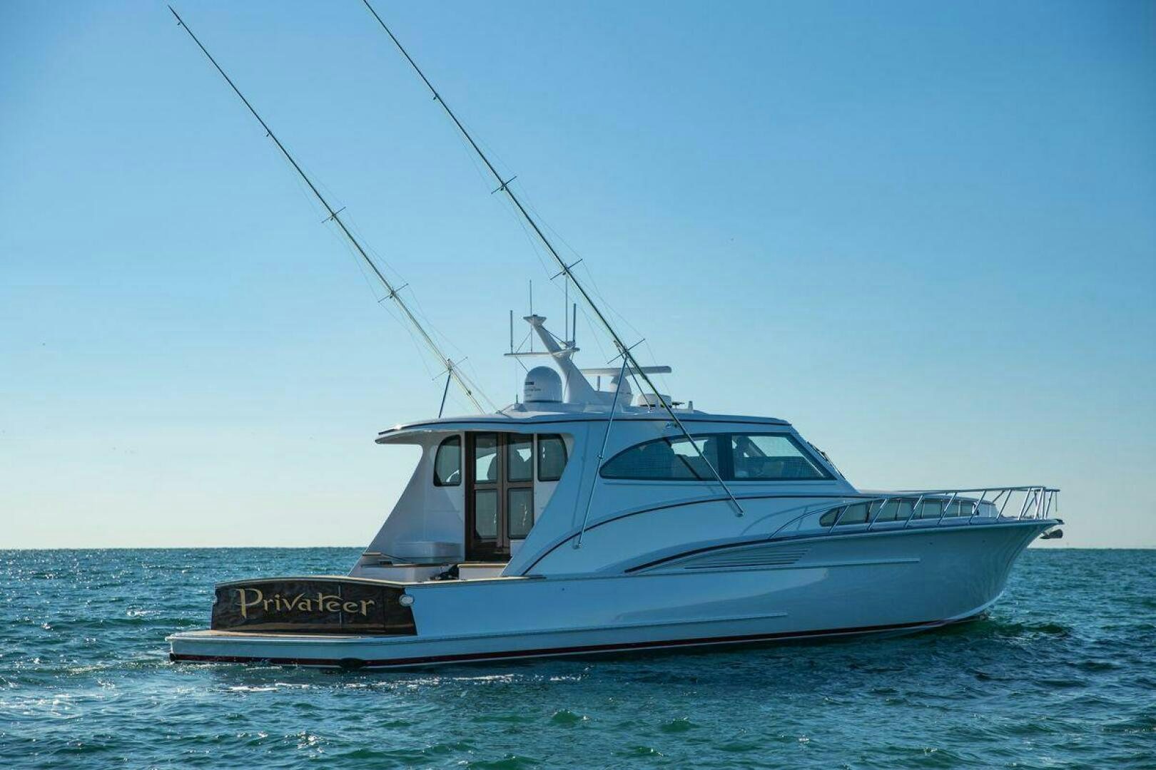 a boat in the water aboard PRIVATEER Yacht for Sale