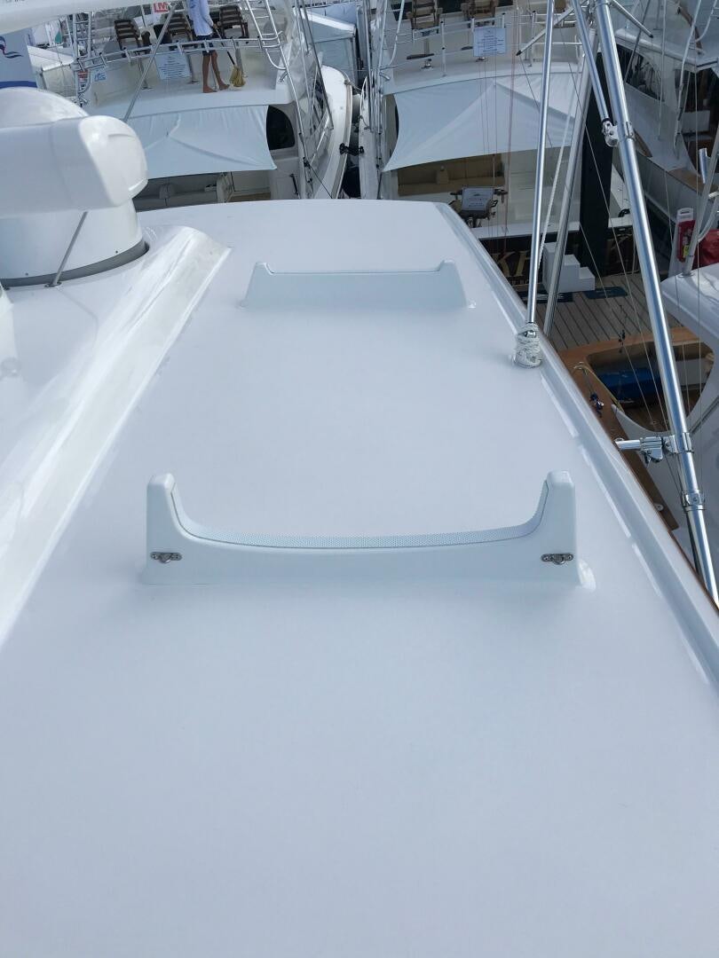 a white rectangular object on a white surface aboard PRIVATEER Yacht for Sale