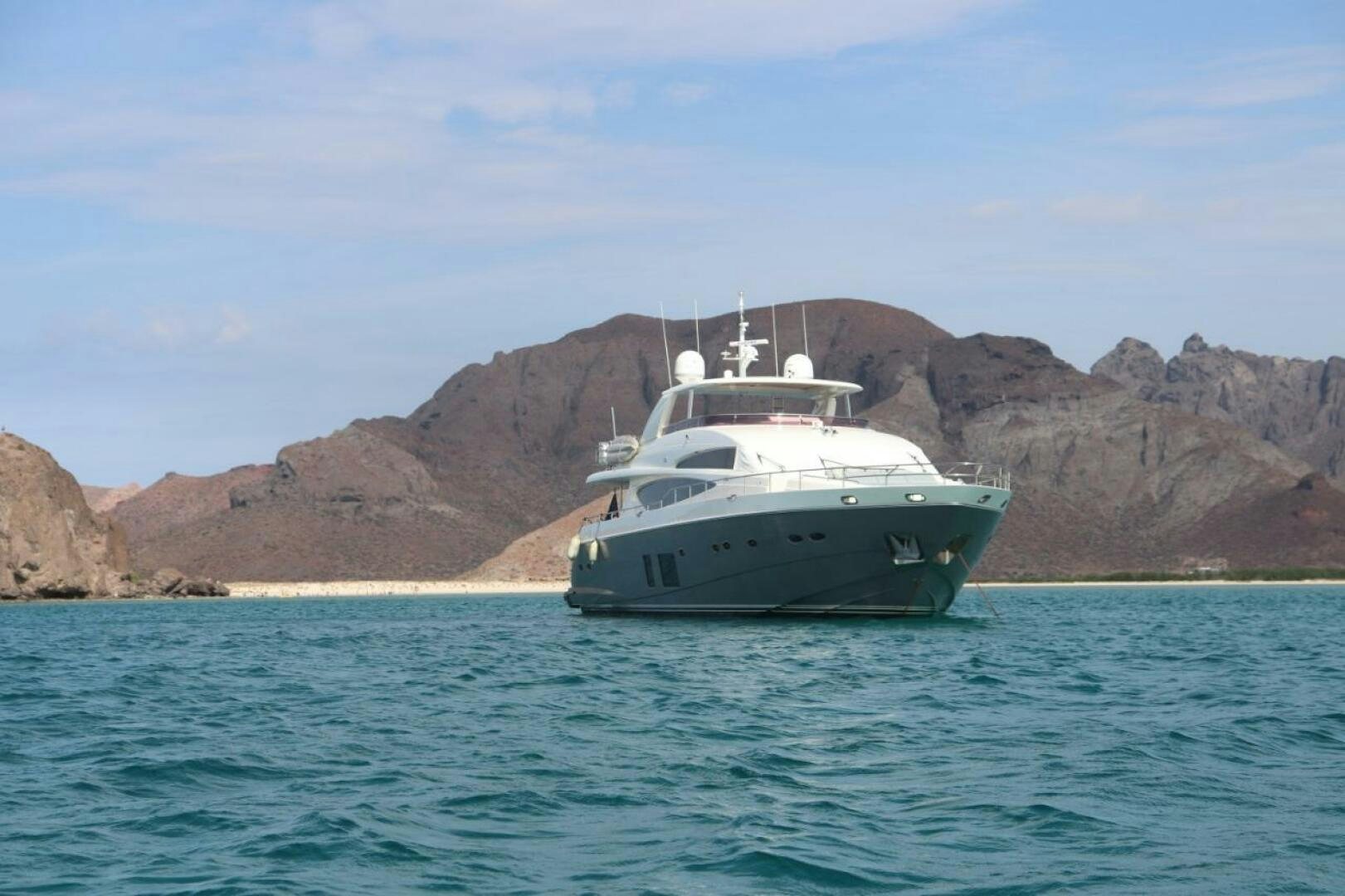 a boat on the water aboard PRINCESS TWO Yacht for Sale