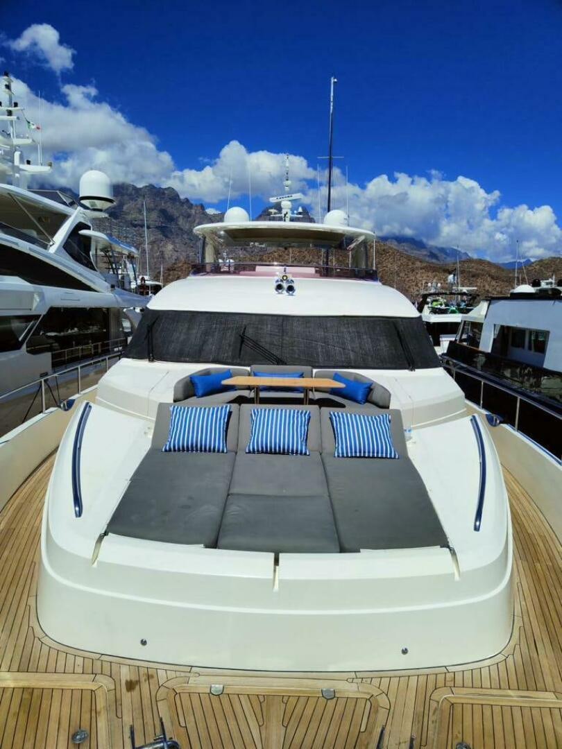 a boat with a deck aboard PRINCESS TWO Yacht for Sale