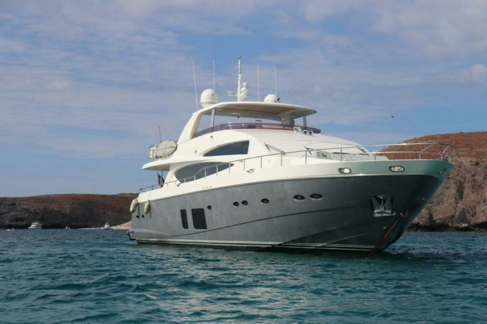 a boat in the water aboard PRINCESS TWO Yacht for Sale