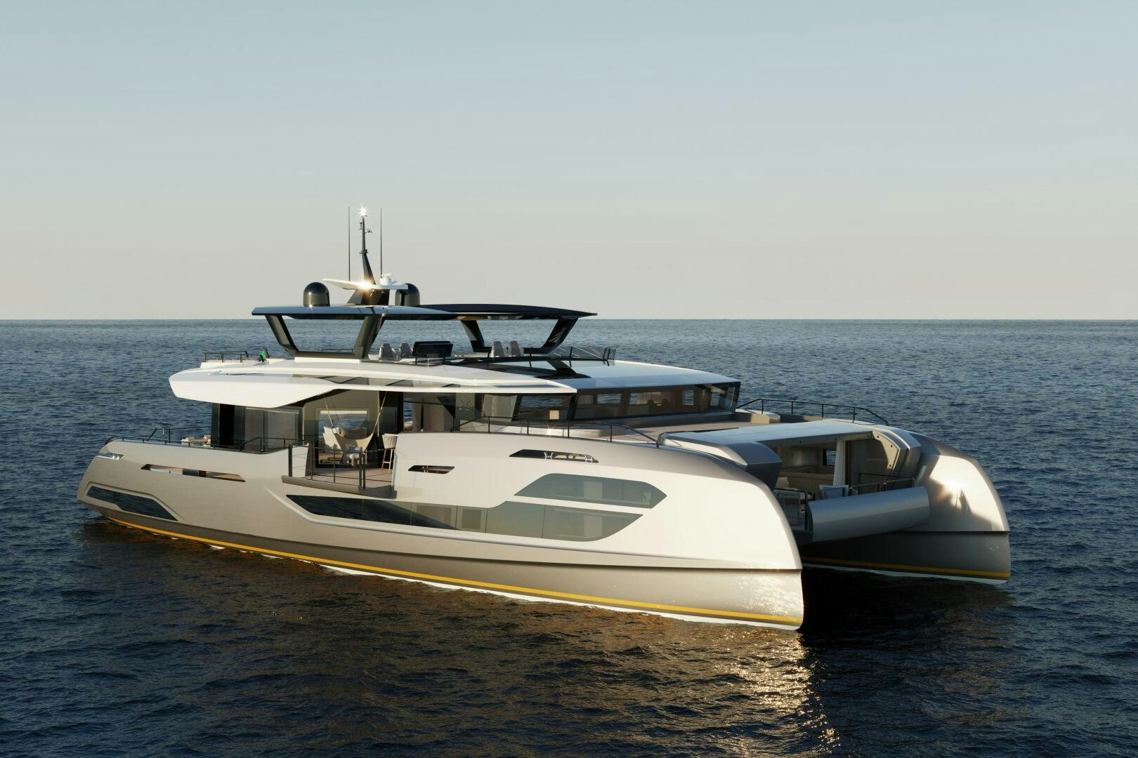 a boat on the water aboard X30 VILLA Yacht for Sale