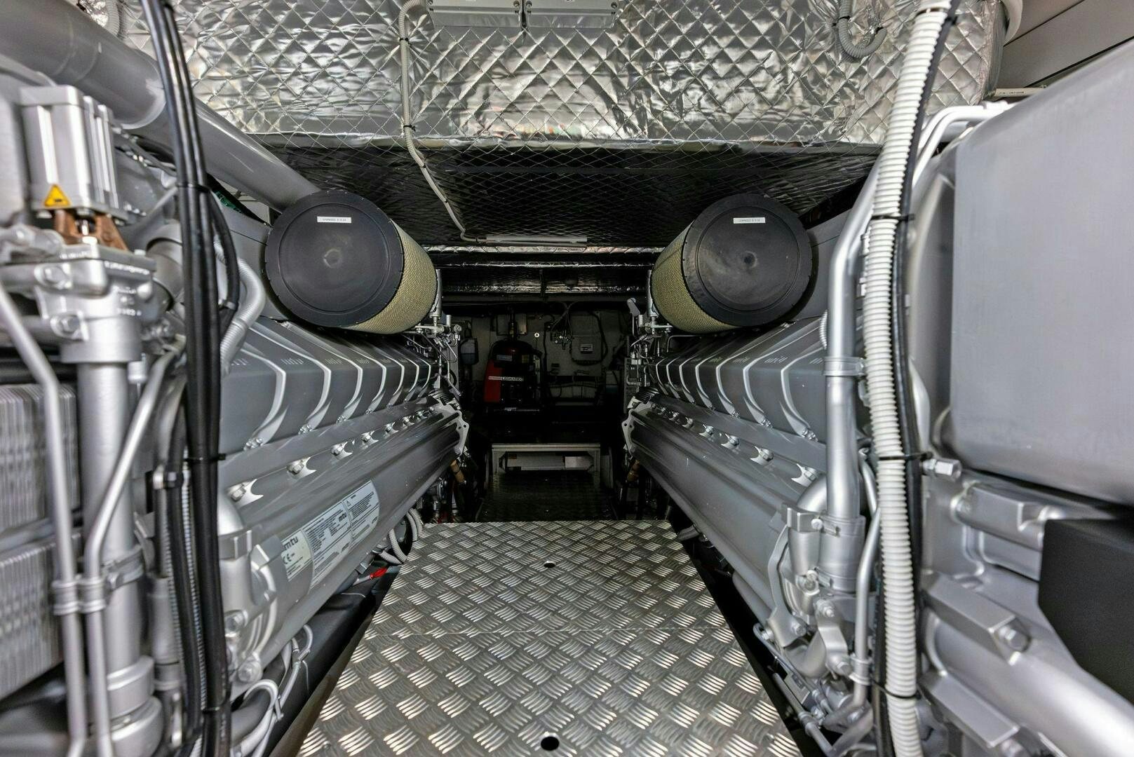 a close-up of a car aboard OUR TRADE Yacht for Sale