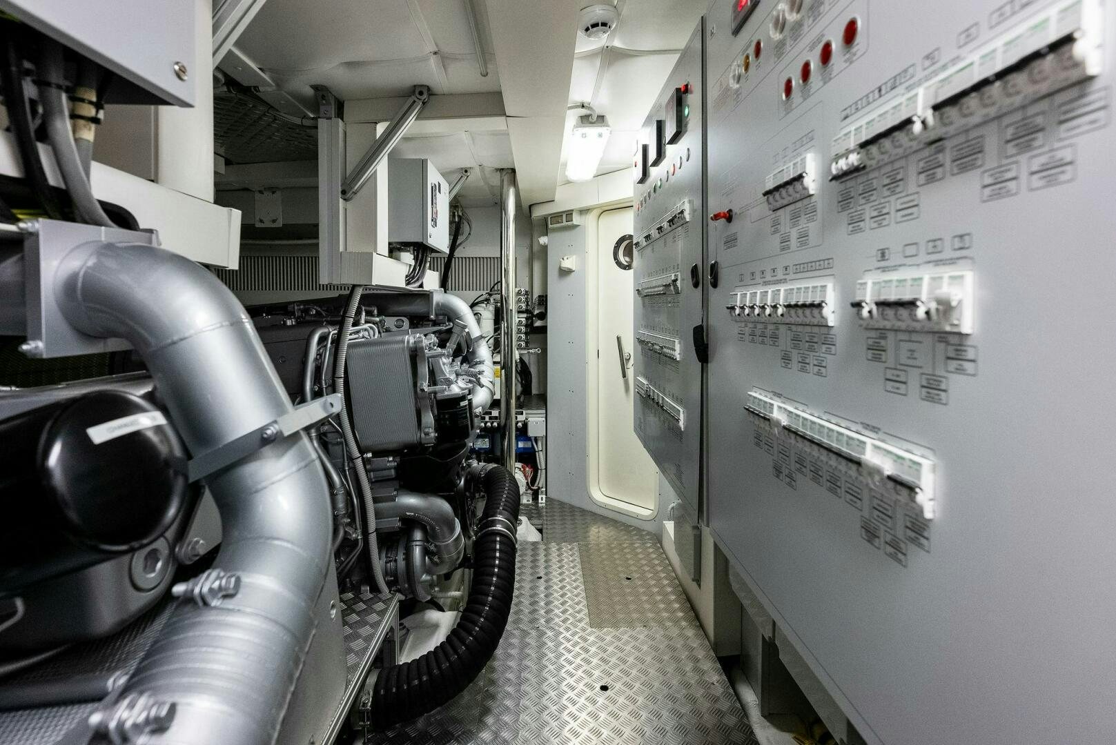 a machine inside a room aboard OUR TRADE Yacht for Sale