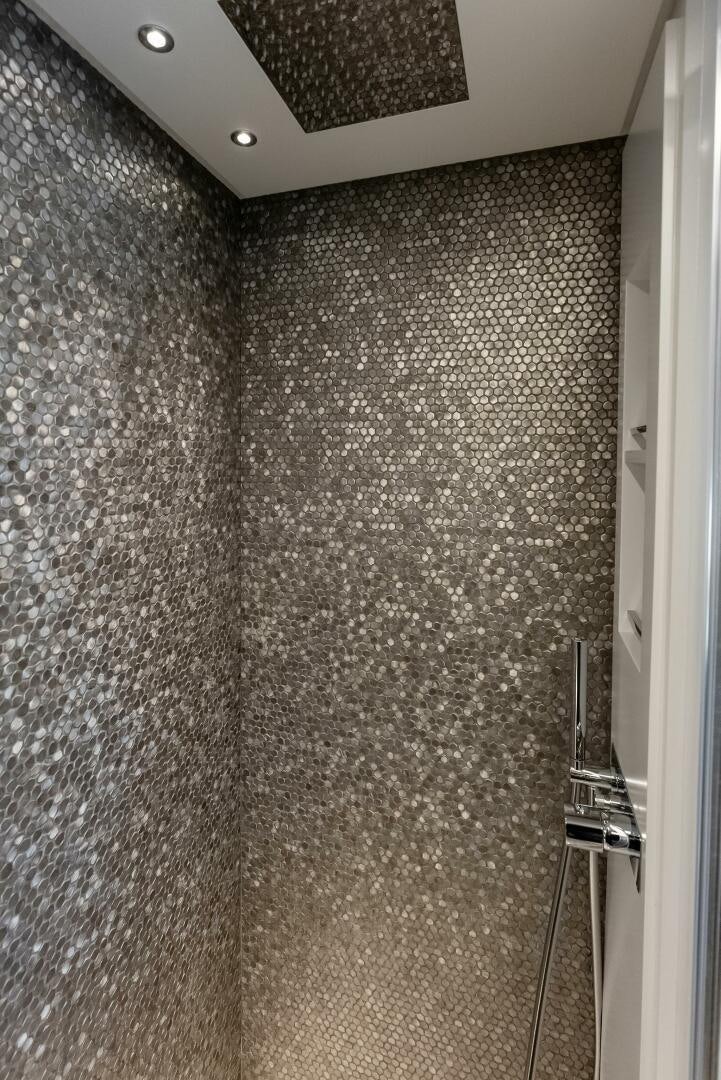 a wall with a light fixture aboard OUR TRADE Yacht for Sale