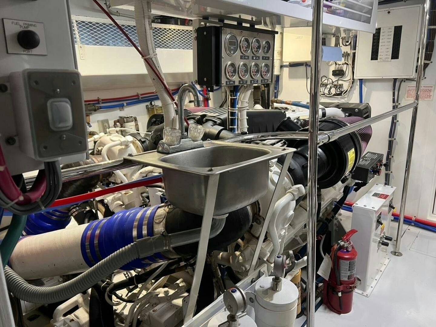 a close-up of a factory aboard BAYOU A BUD Yacht for Sale