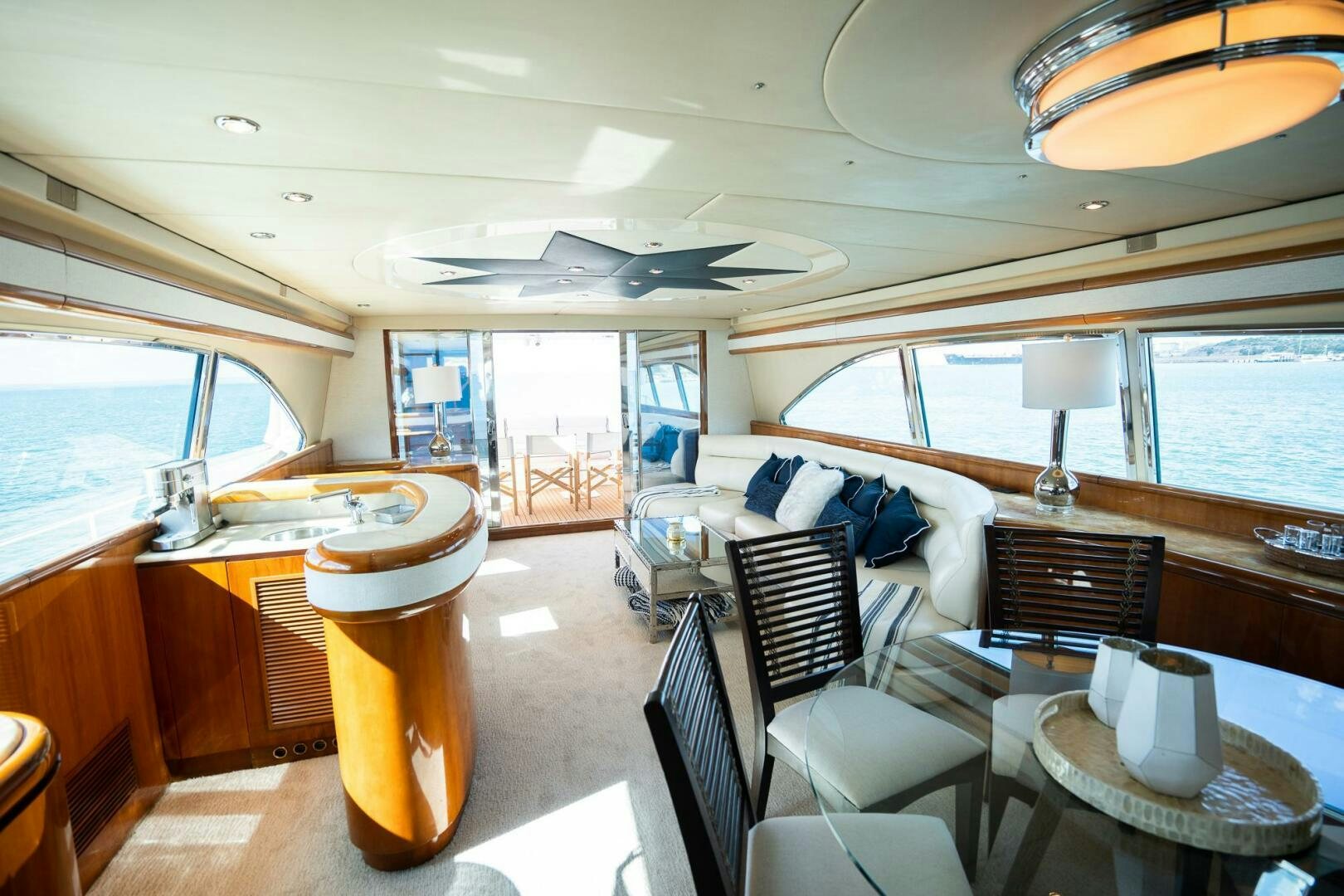inside of a boat aboard PURA VIDA  Yacht for Sale