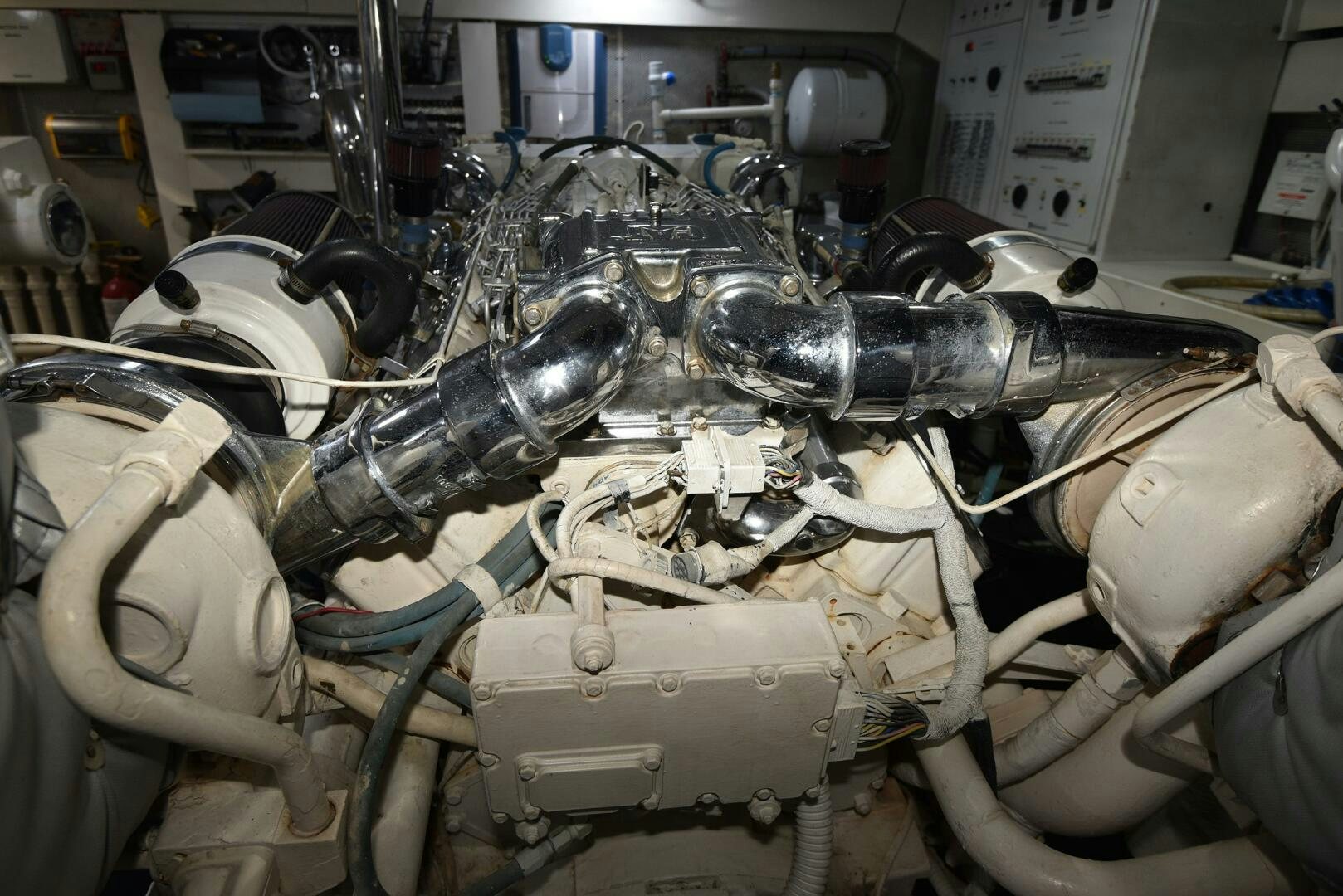 a close-up of a machine aboard PURA VIDA  Yacht for Sale