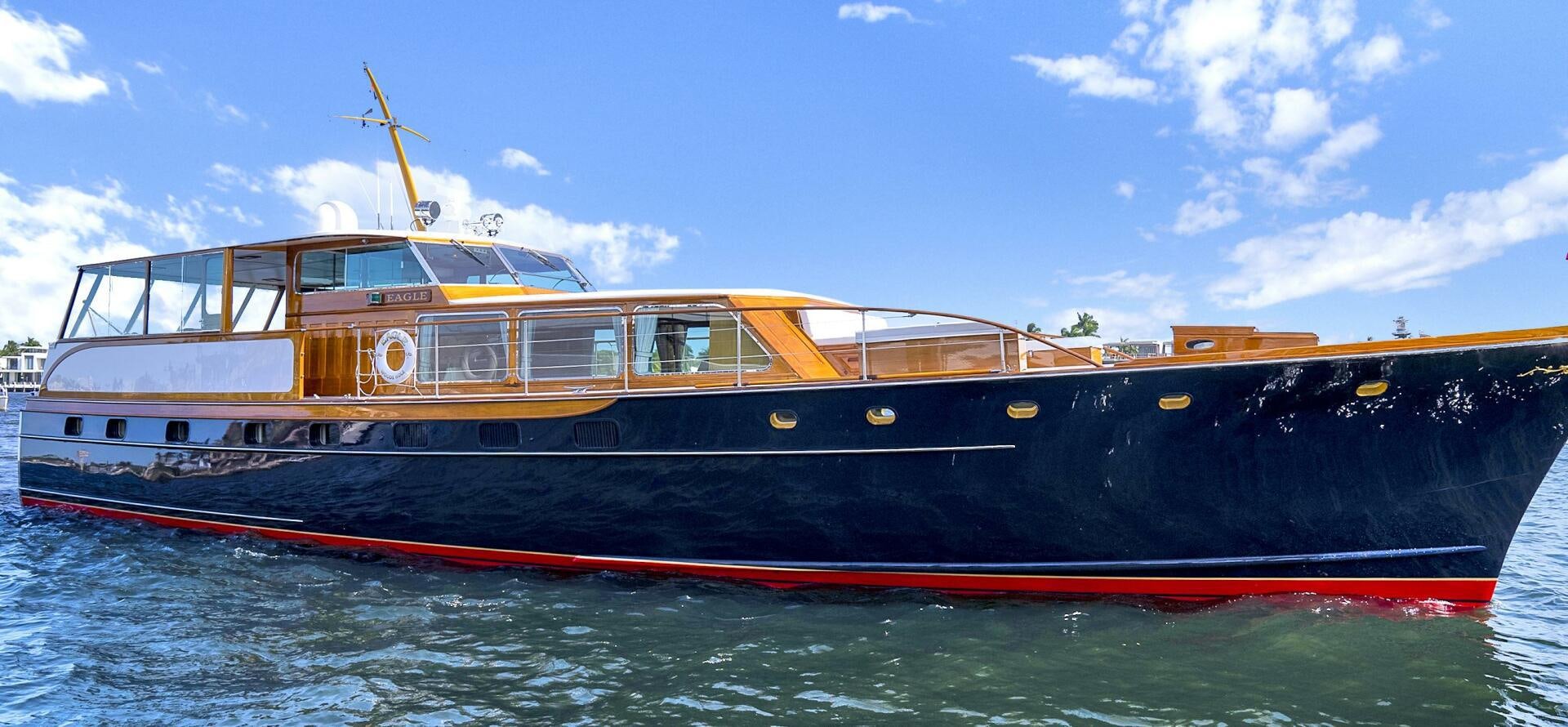 a boat on the water aboard EAGLE Yacht for Sale