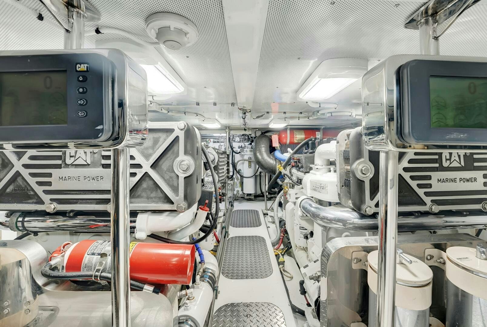 a close-up of a machine aboard EAGLE Yacht for Sale