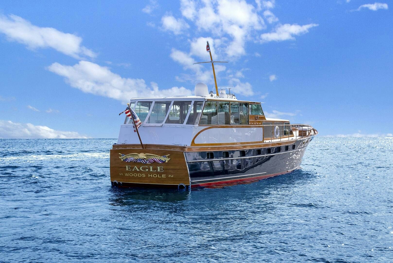 a boat in the water aboard EAGLE Yacht for Sale