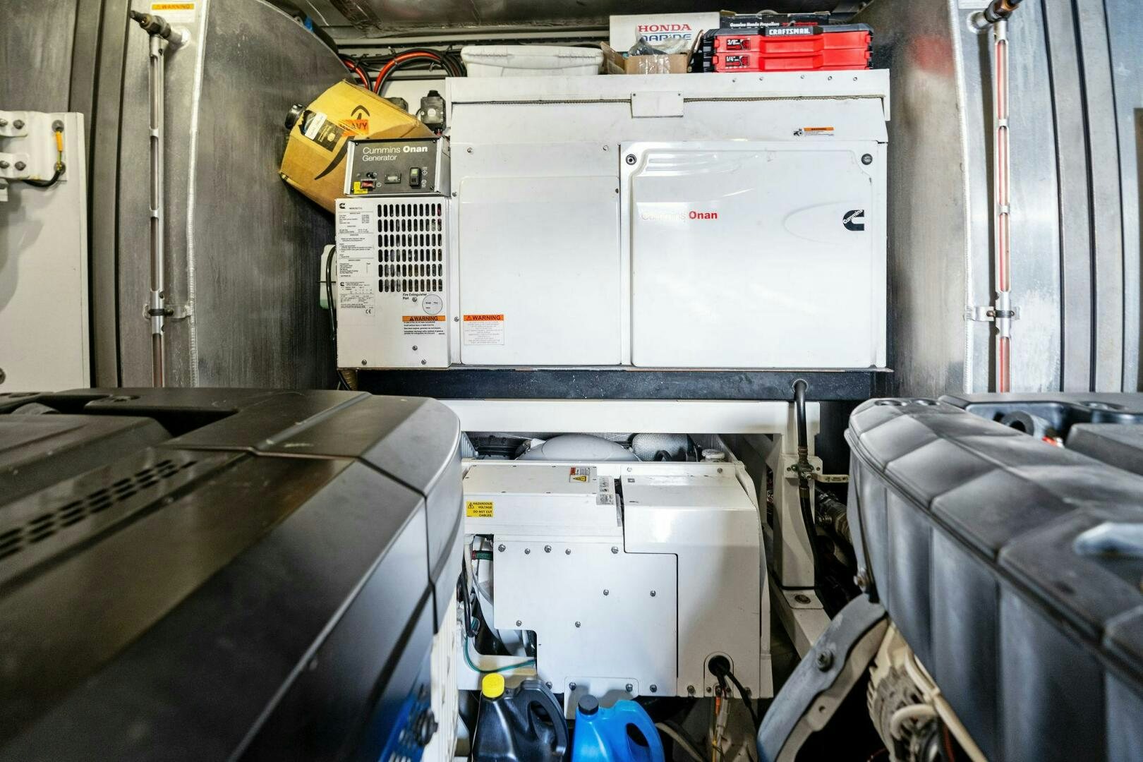 a machine with a large piece of equipment in it aboard PRESTIGE WORLDWIDE Yacht for Sale