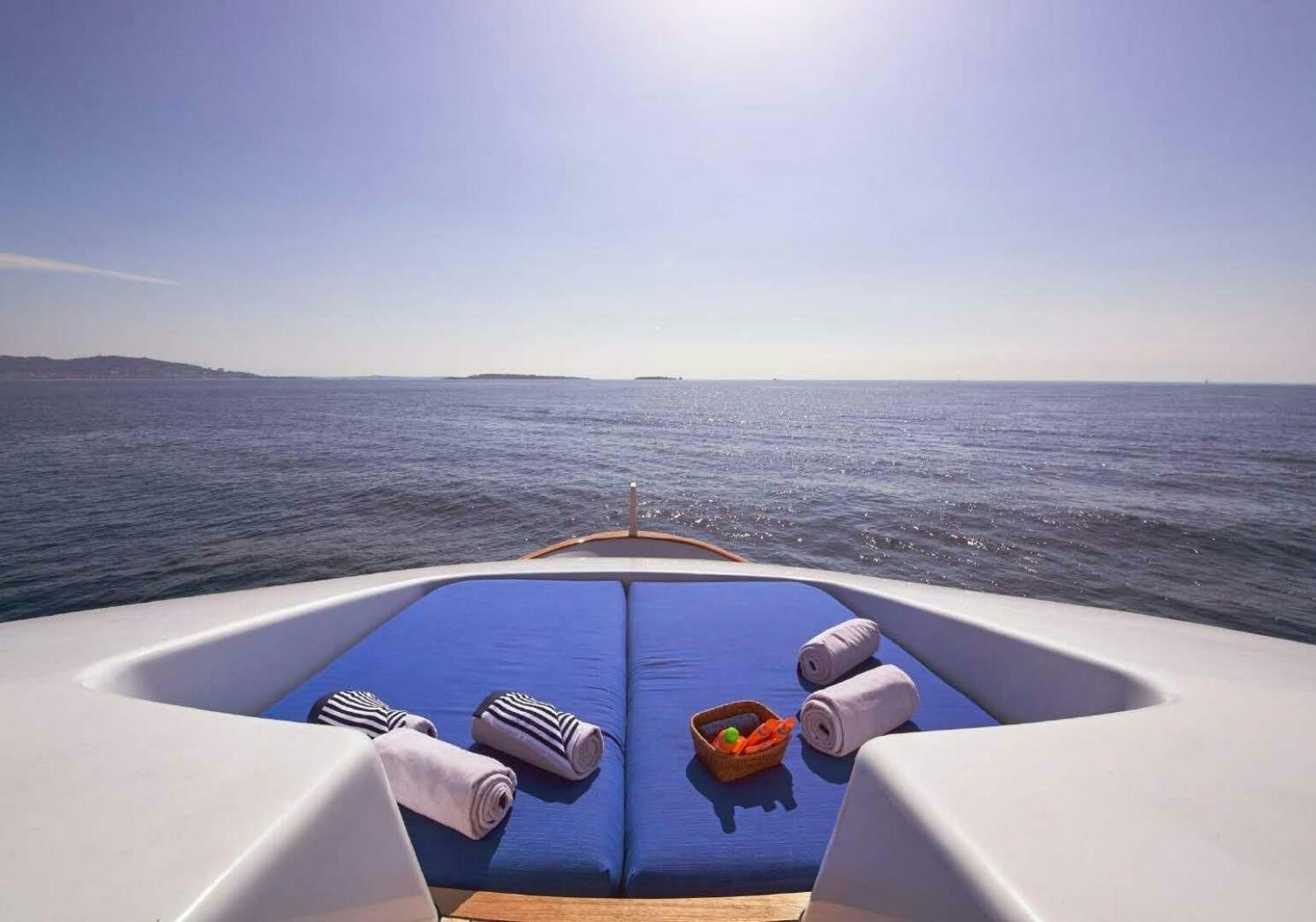 a boat on the water aboard REARDEN STEEL Yacht for Sale