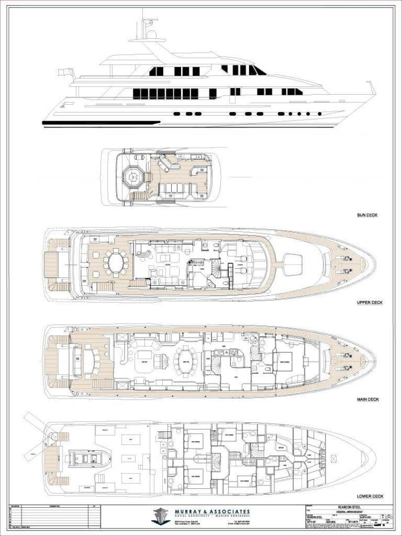 diagram aboard REARDEN STEEL Yacht for Sale