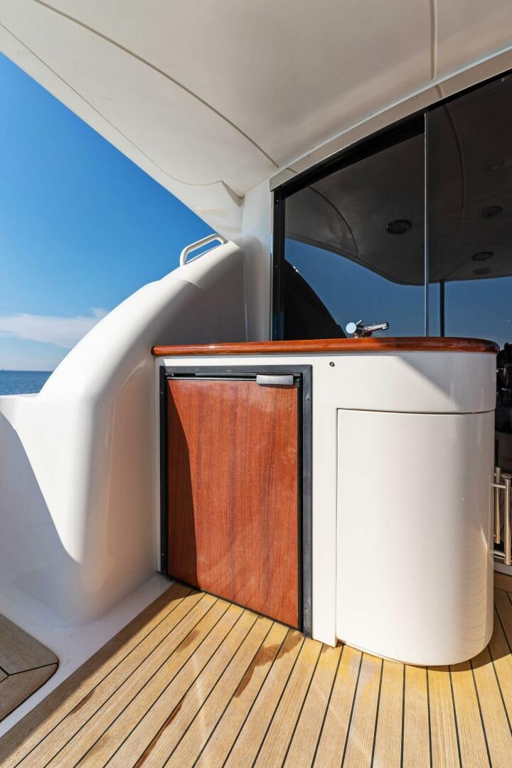 a suitcase on a boat aboard CORAGGIO Yacht for Sale