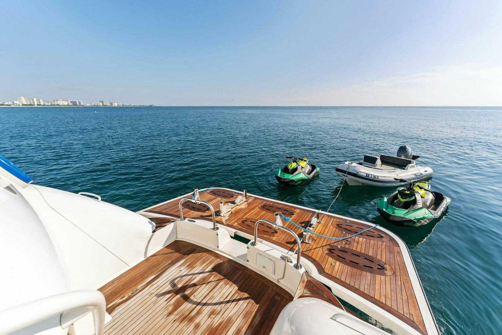 a group of boats on a body of water aboard CORAGGIO Yacht for Sale