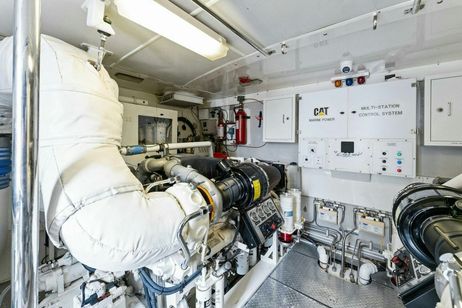 a room with machinery and equipment aboard CORAGGIO Yacht for Sale
