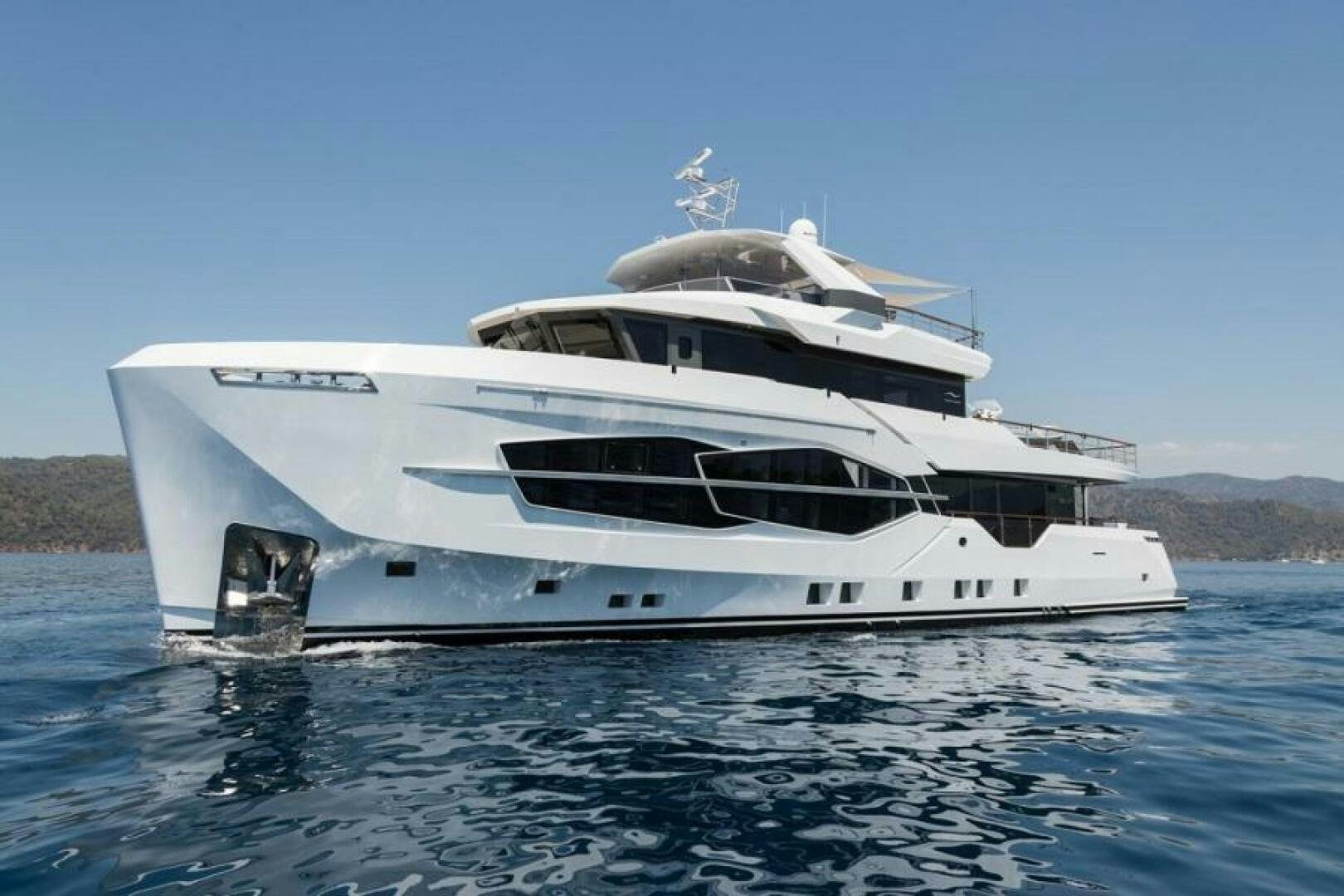 a white yacht in the water aboard NUMARINE 32XP HULL 6 Yacht for Sale