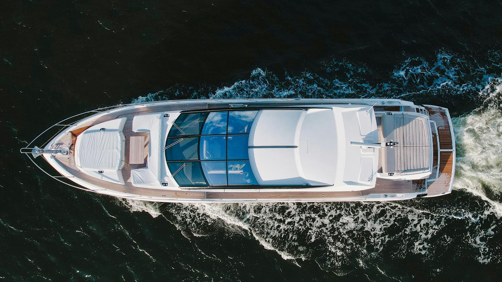 a high angle view of a building aboard INCENTIVIZED Yacht for Sale