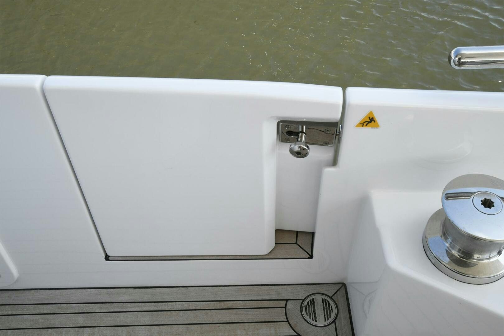 a white rectangular object with a white object on it aboard SLAINTE Yacht for Sale