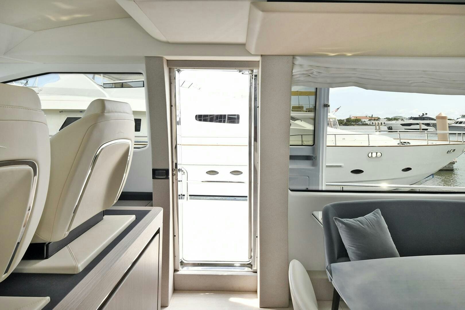 inside of a vehicle aboard SLAINTE Yacht for Sale