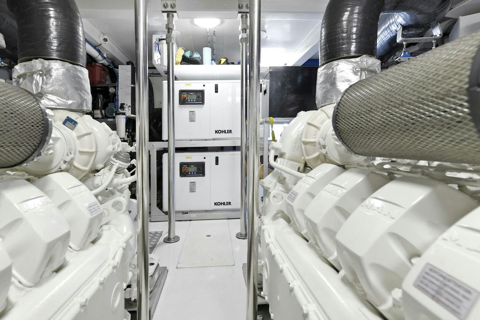 a room with equipment and equipment aboard SLAINTE Yacht for Sale