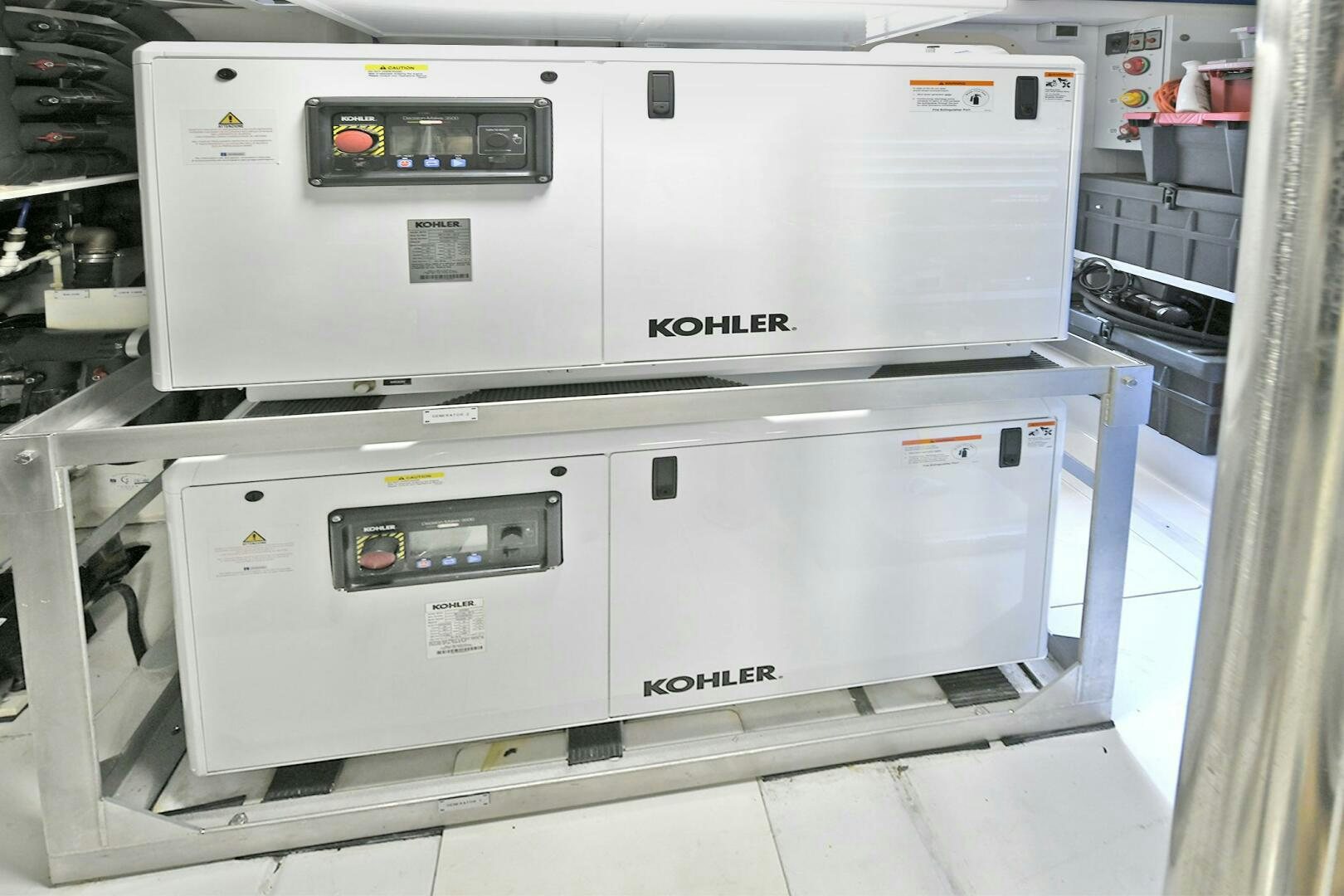 a white machine with buttons aboard SLAINTE Yacht for Sale