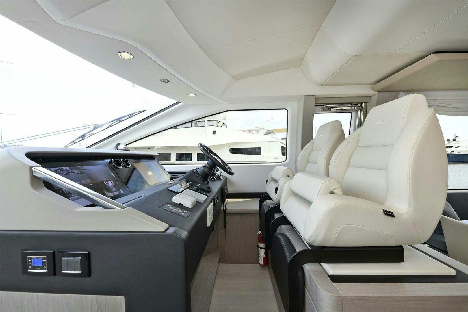 inside of a car aboard SLAINTE Yacht for Sale