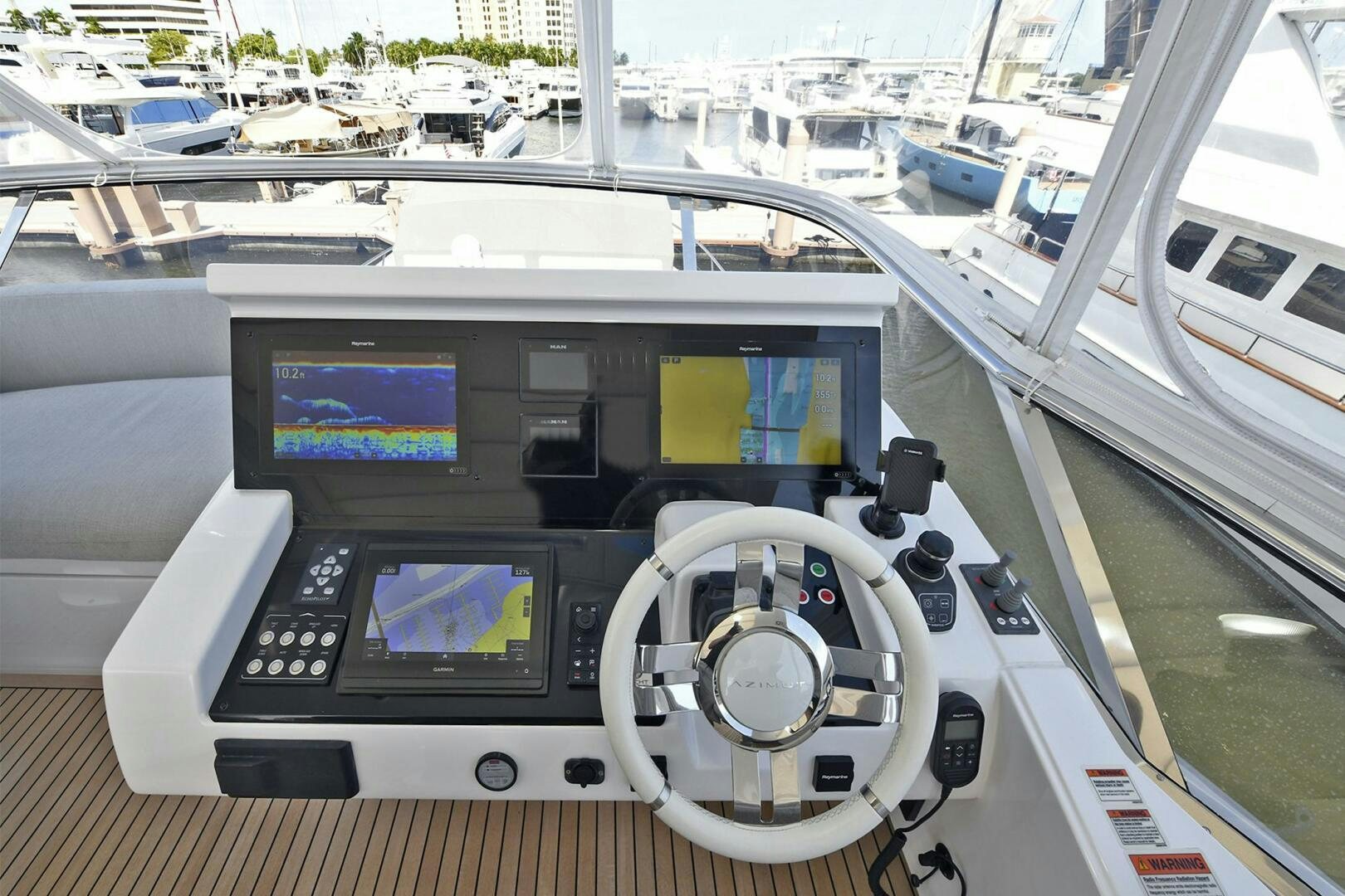 a control panel on a boat aboard SLAINTE Yacht for Sale