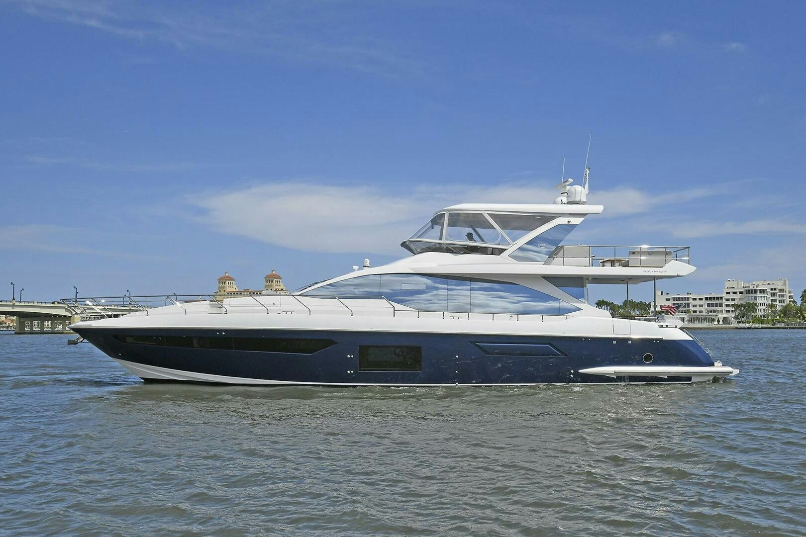 a large boat in the water aboard SLAINTE Yacht for Sale