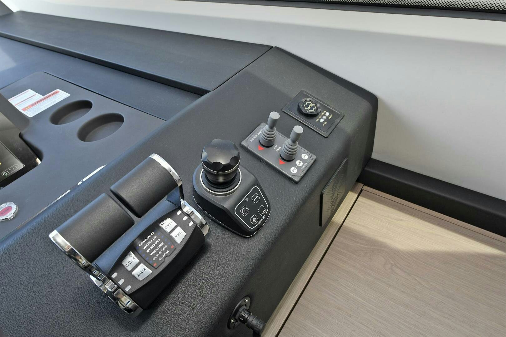 a black machine with a silver handle aboard SLAINTE Yacht for Sale