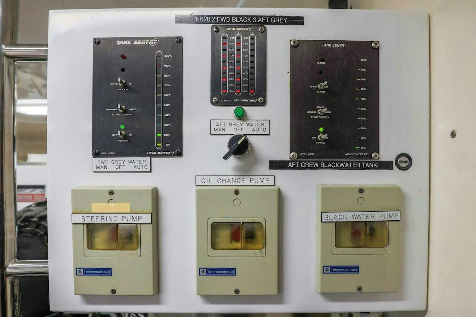 a computer with a screen aboard NORTH COAST Yacht for Sale