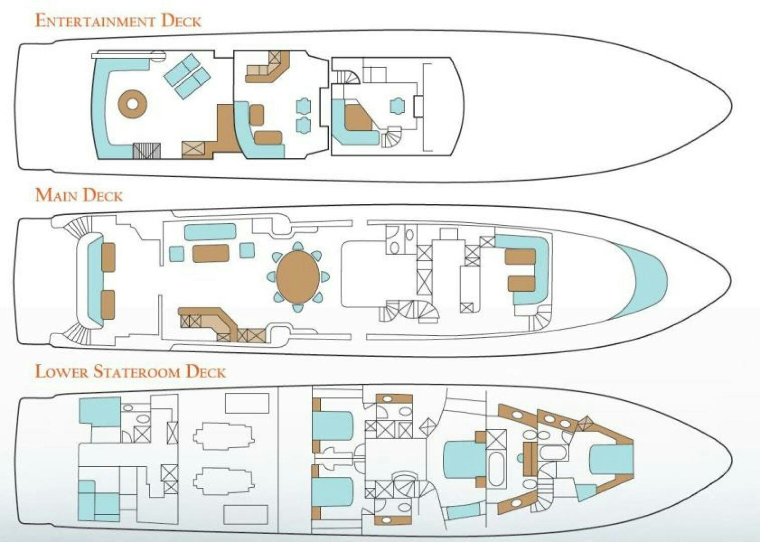 diagram aboard NORTH COAST Yacht for Sale