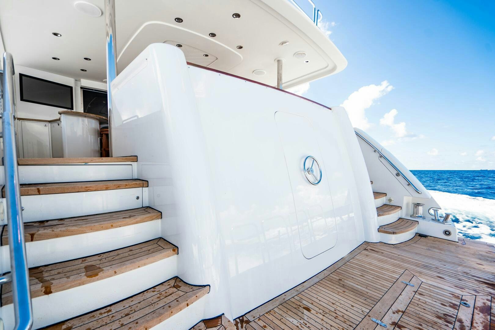 a boat on the water aboard FIRST LIGHT Yacht for Sale