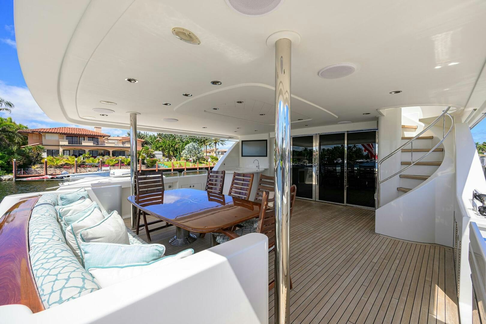 a boat on the water aboard FIRST LIGHT Yacht for Sale