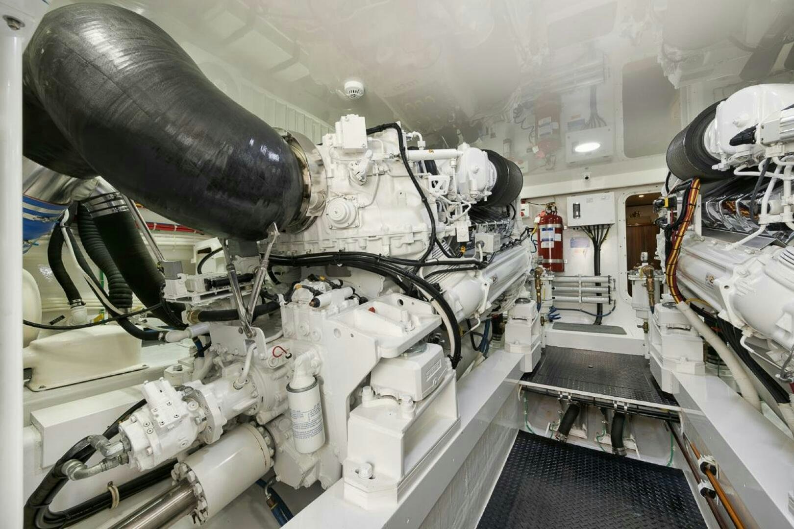 a large machine in a room aboard JO-LI Yacht for Sale