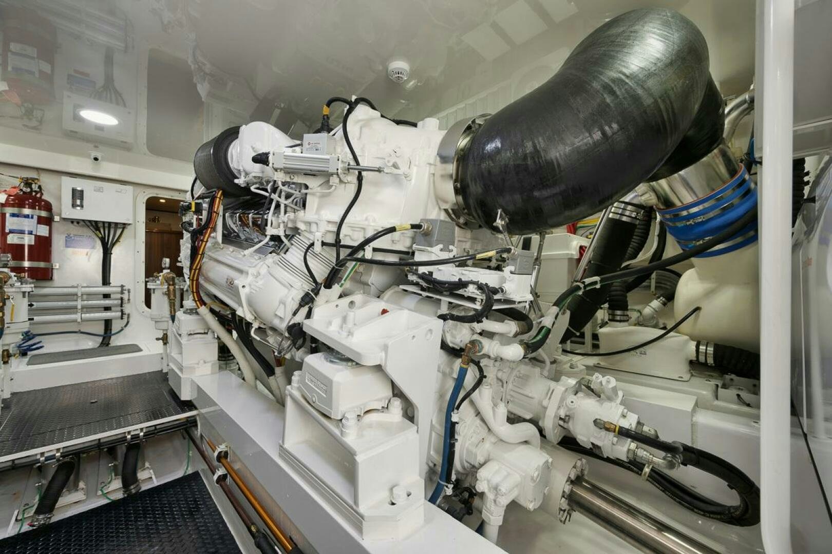 a large machine in a room aboard JO-LI Yacht for Sale