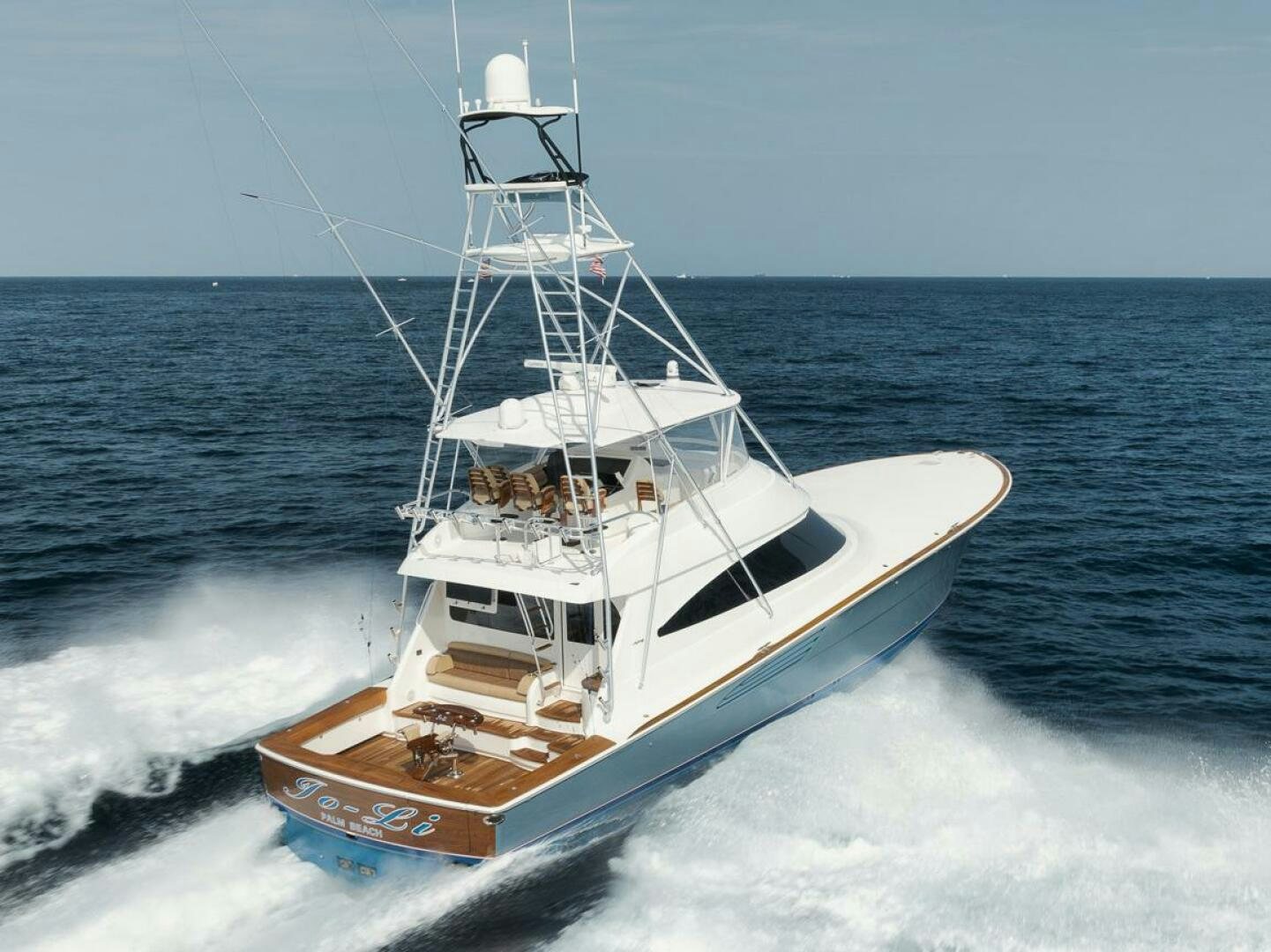 a boat on the water aboard JO-LI Yacht for Sale