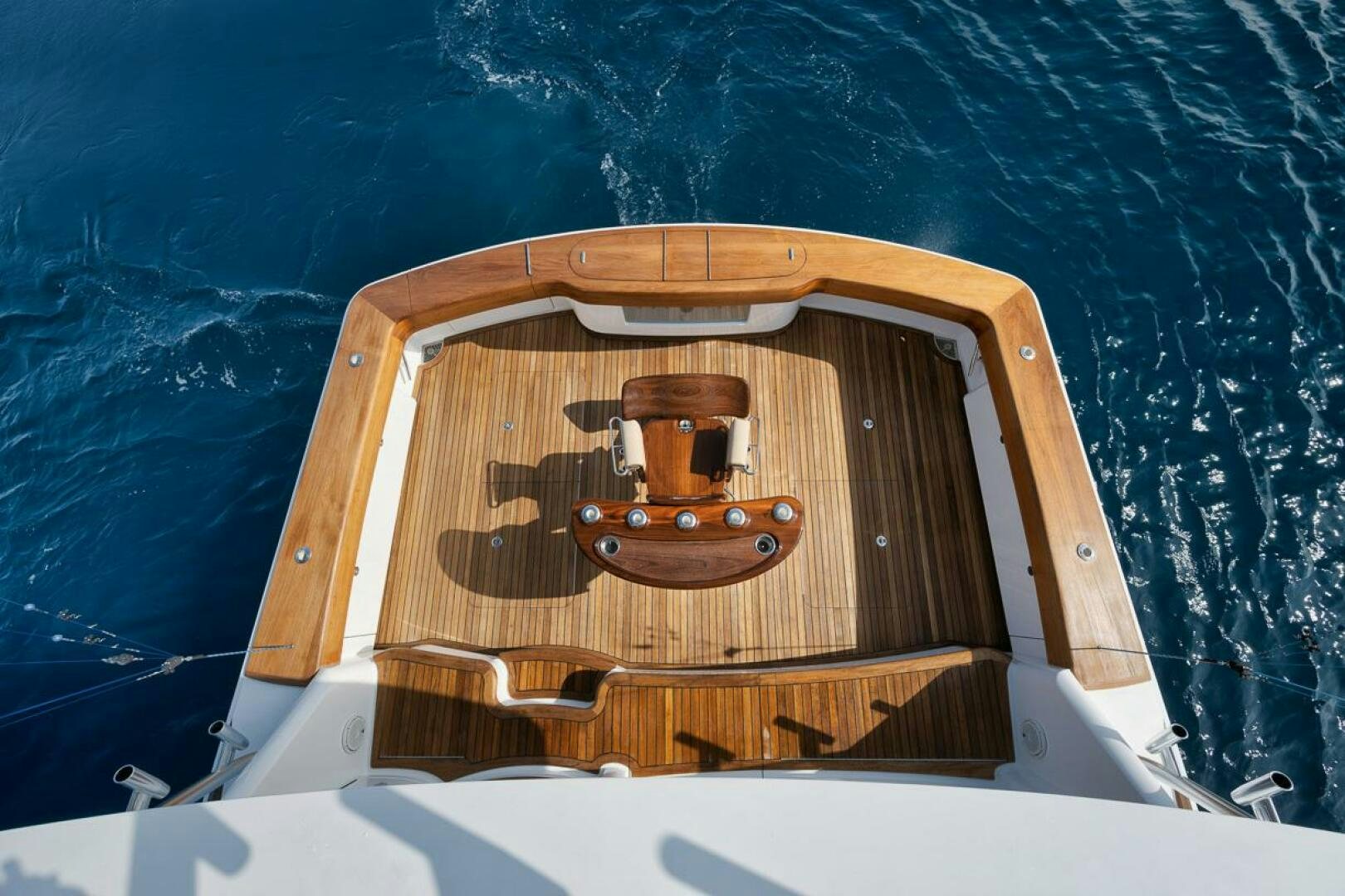 a wooden box with a gold object inside aboard JO-LI Yacht for Sale