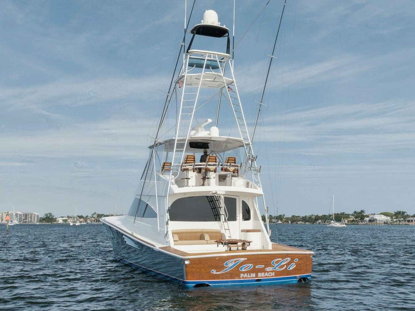 a boat on the water aboard JO-LI Yacht for Sale