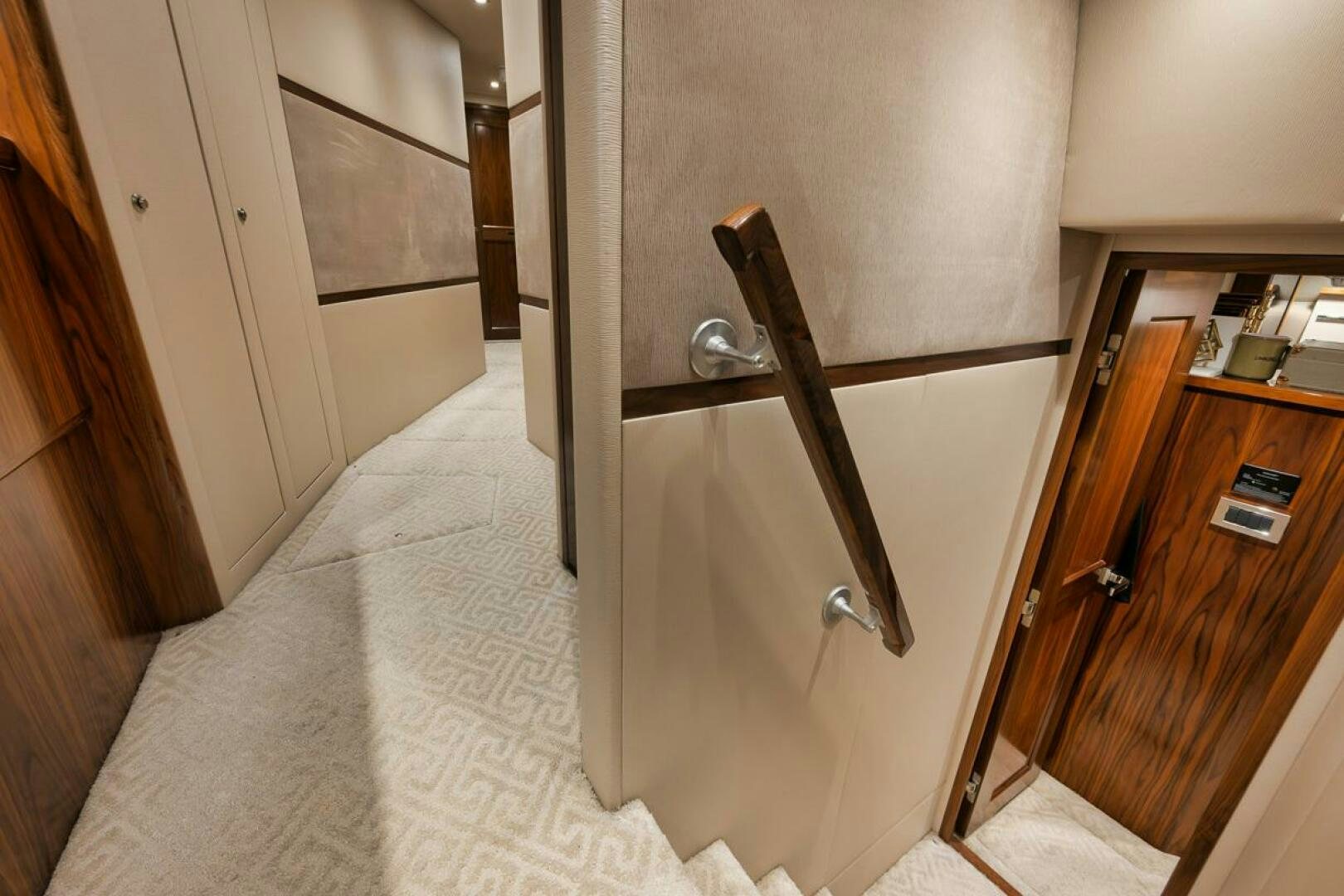 a bed with a pipe aboard JO-LI Yacht for Sale