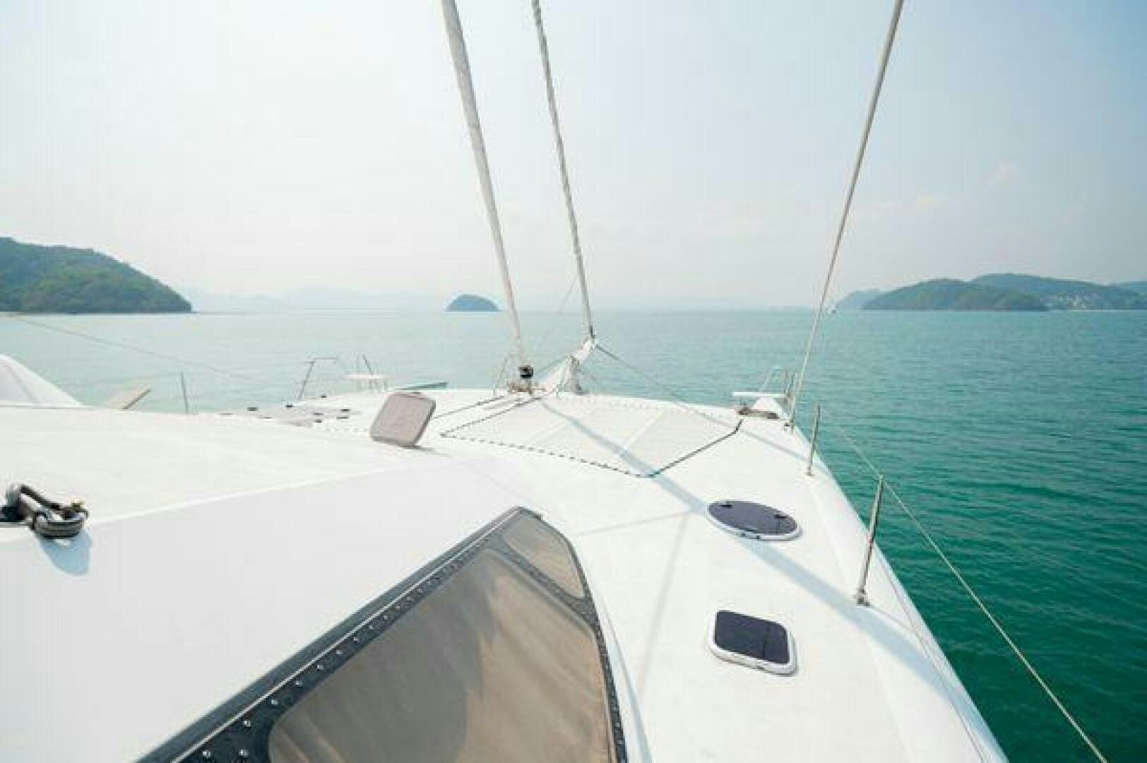 a sailboat on the water aboard SEA CHANT Yacht for Sale