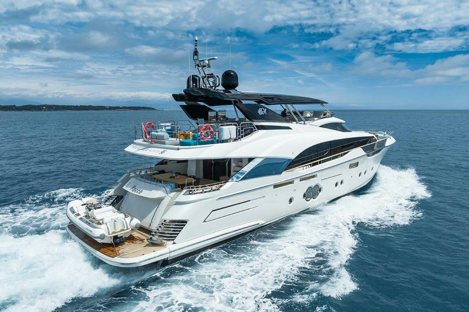 a boat on the water aboard ROCCO Yacht for Sale