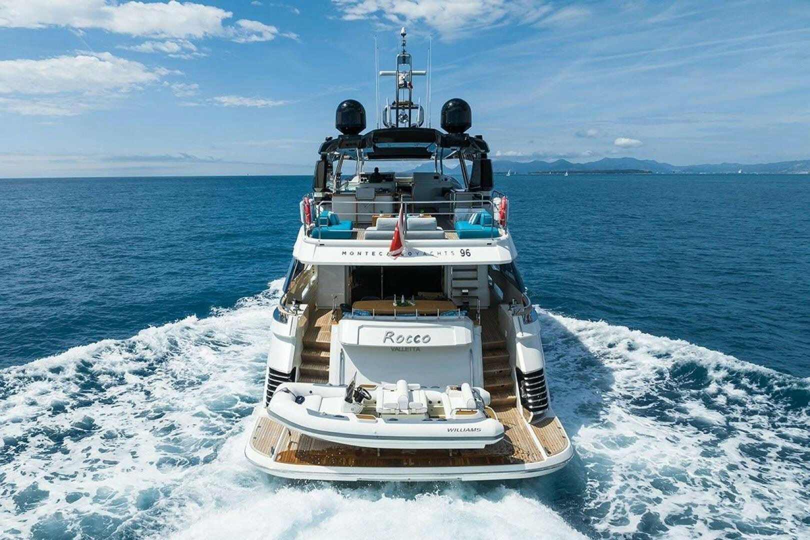 a boat on the water aboard ROCCO Yacht for Sale