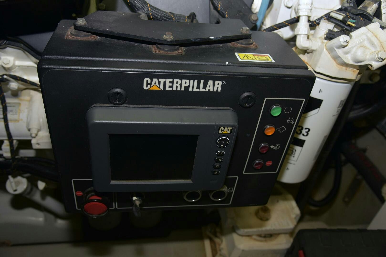 a black electronic device aboard SAVI II  Yacht for Sale