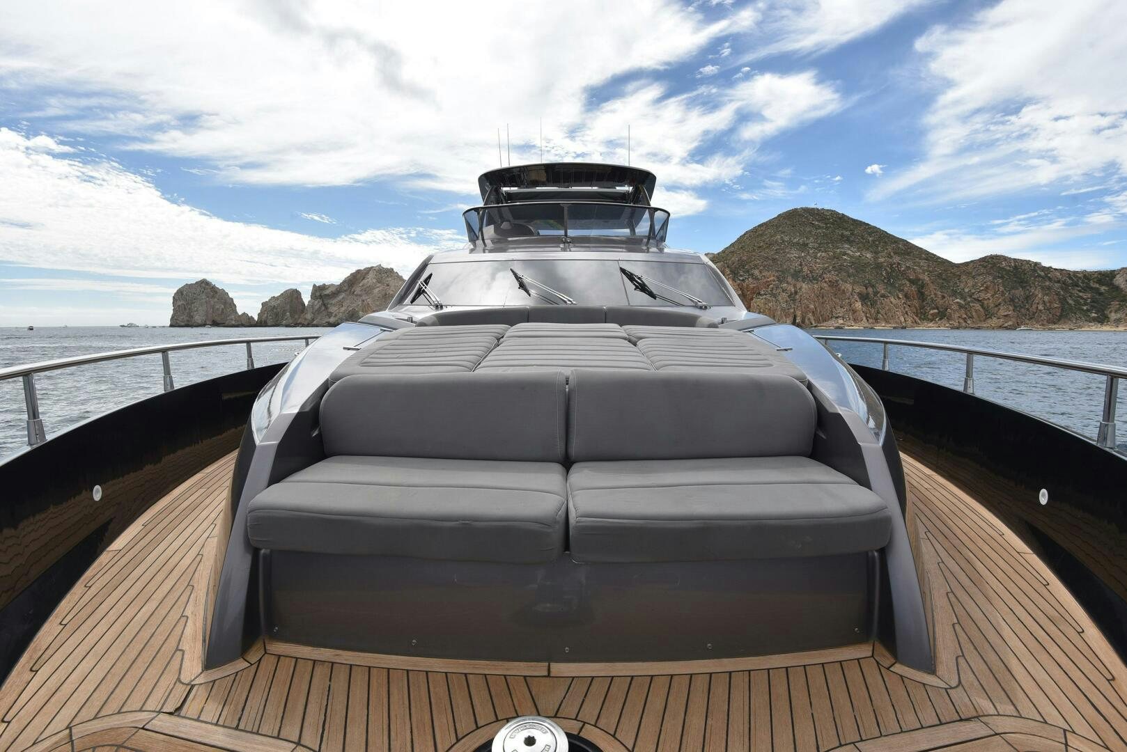 a boat on a deck aboard SAVI II  Yacht for Sale