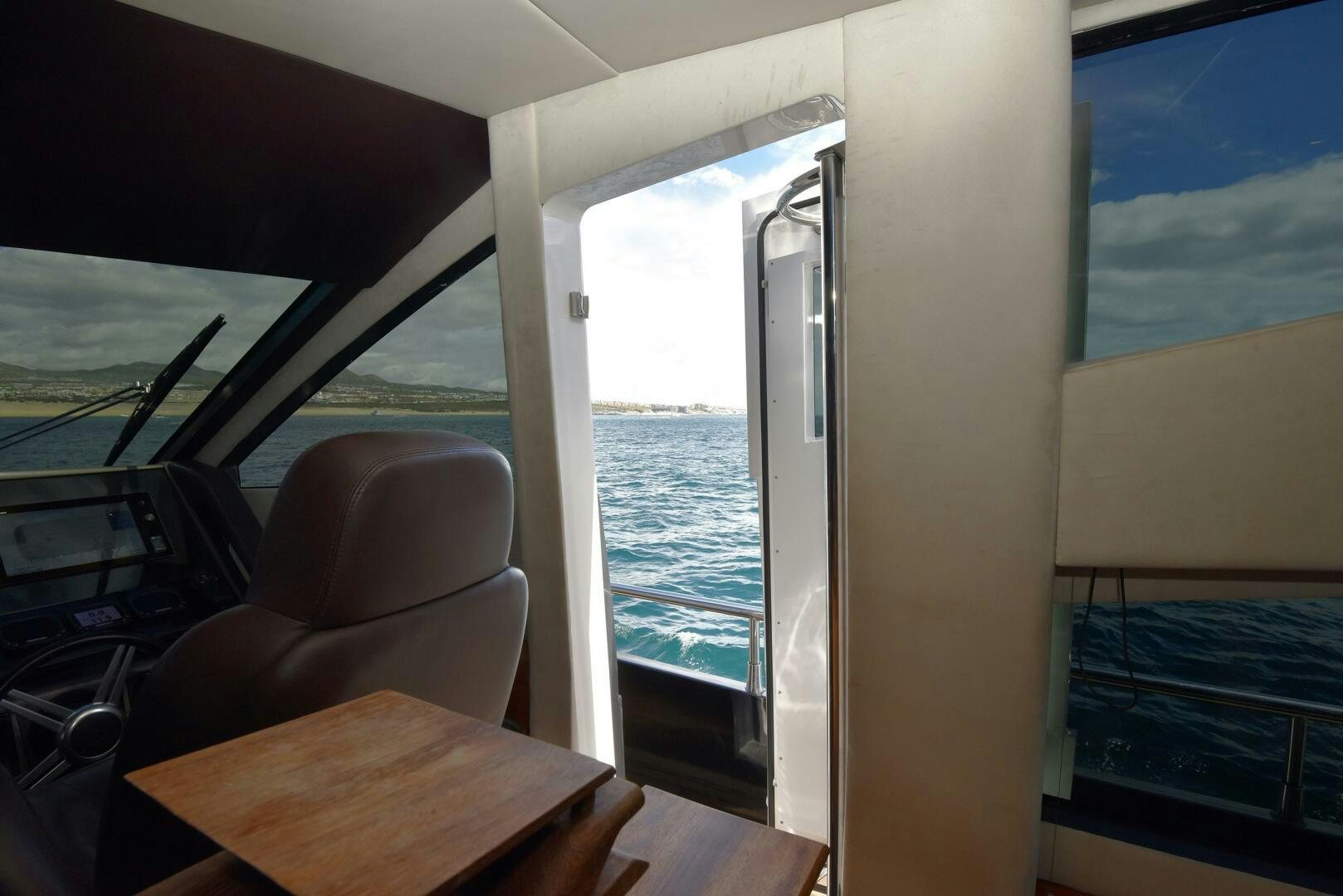 a room with a table and chairs aboard SAVI II  Yacht for Sale
