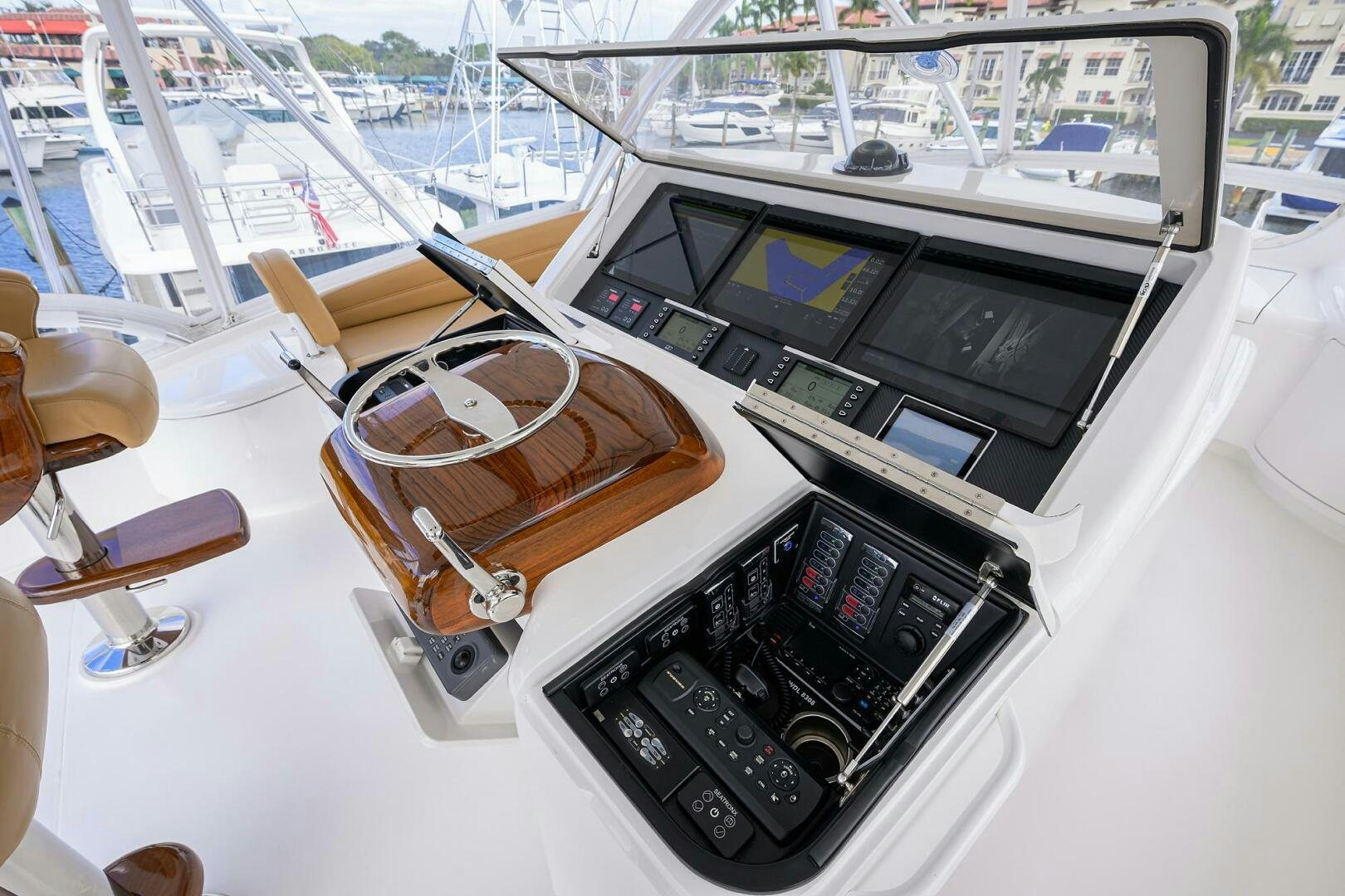 a close-up of a machine aboard TAMI ANN Yacht for Sale