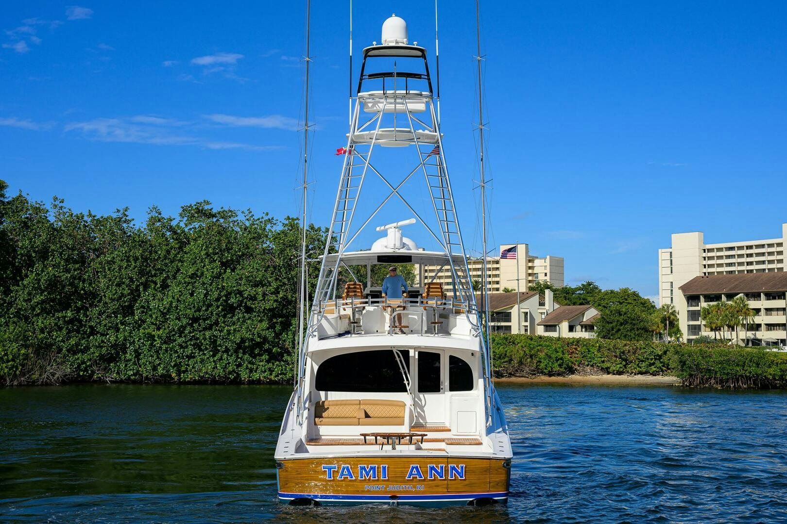 a boat on the water aboard TAMI ANN Yacht for Sale